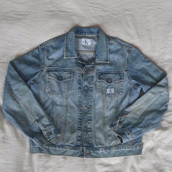 Vintage Calvin Klein Denim Jacket Men's Large - Picture 1 of 7